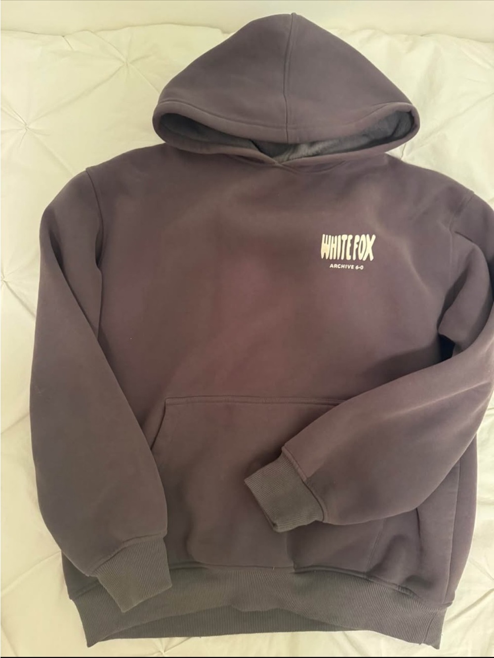White Fox Boutique Pullover Hoodie in grey